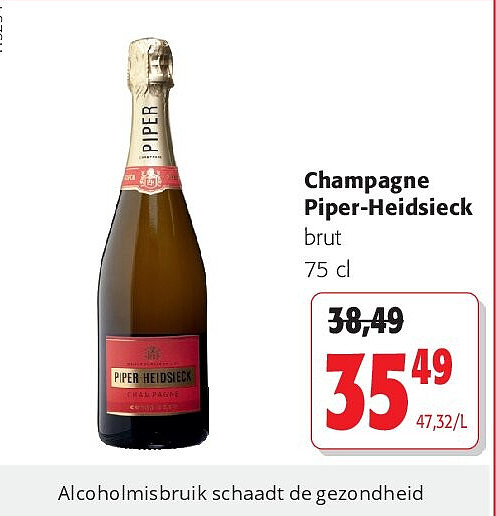 Champagne Piper-Heidsieck brut 75 cl