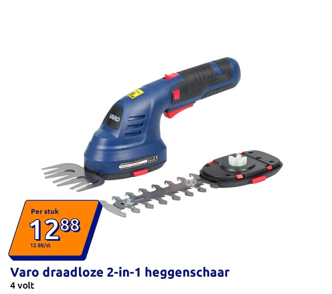 Varo draadloze 2-in-1 heggenschaar
