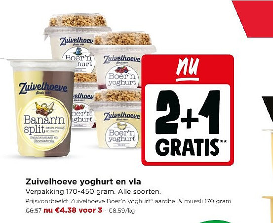 Zuivelhoeve yoghurt en vla