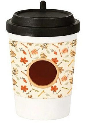 Distributeur de sac à crottes coffee cup beige Truf & Co
