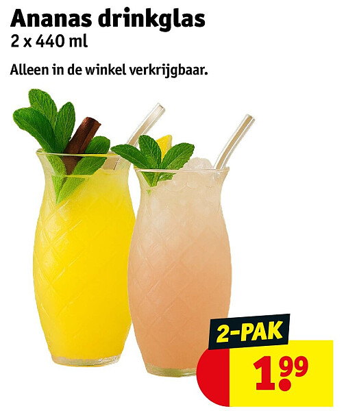 Ananas drinkglas