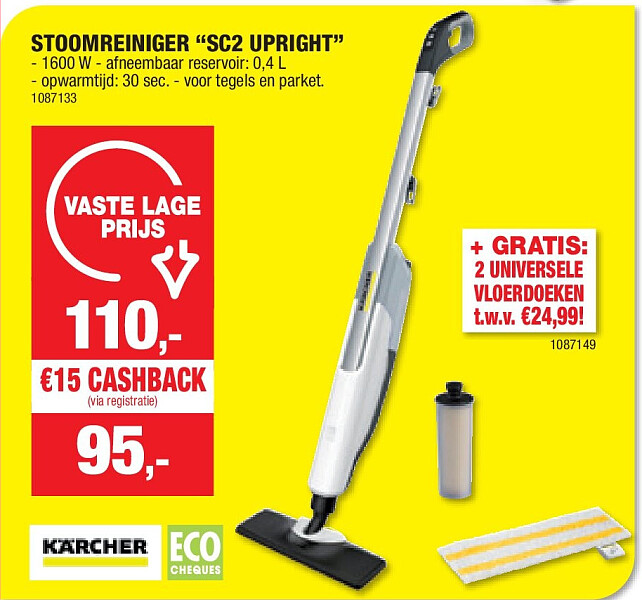 STOOMREINIGER “SC2 UPRIGHT”