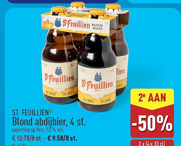 Blond abdijbier, 4st.