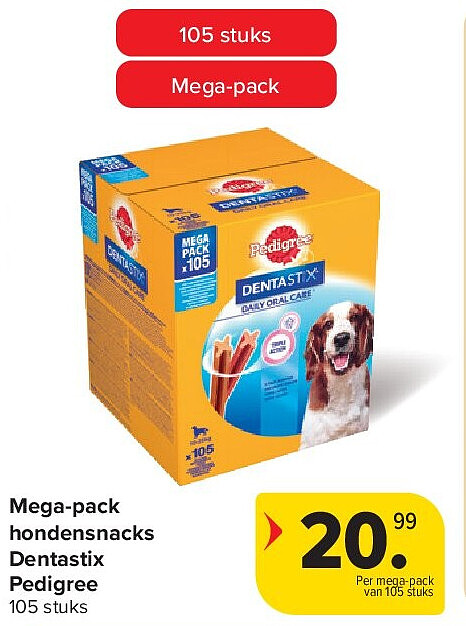 Mega-pack (a) hondensnacks Dentastix Pedigree