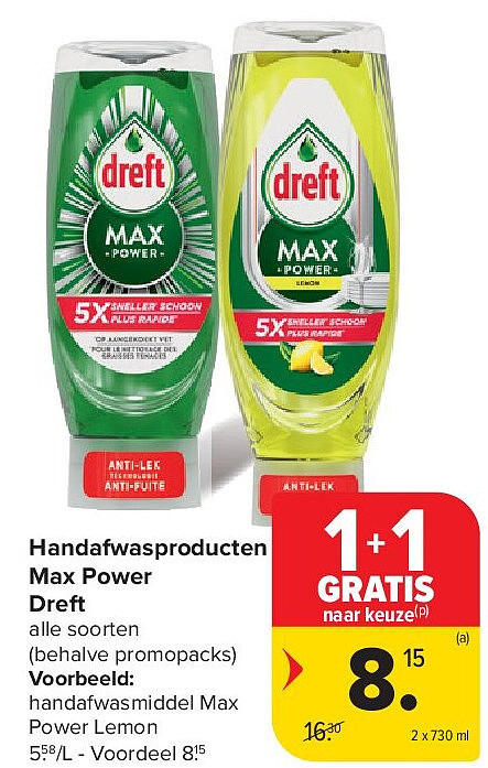 Handafwasproducten Max Power Dreft