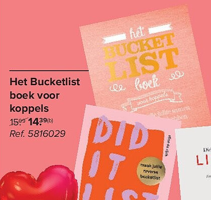 Het Bucketlist boek voor koppels