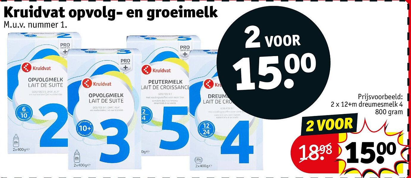 Kruidvat opvolg- en groeimelk
