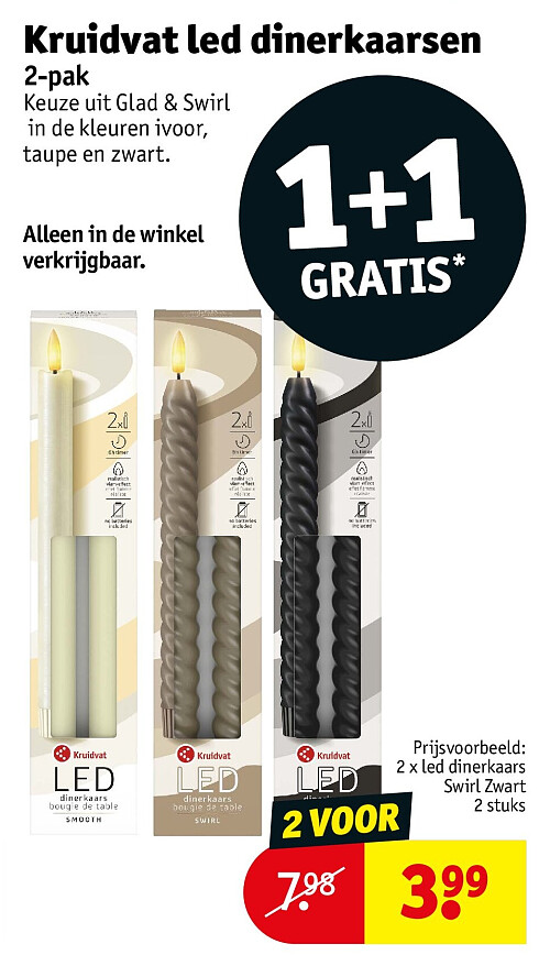 Kruidvat led dinerkaarsen