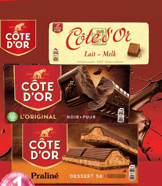 Côte d'Or chocoladetabletten