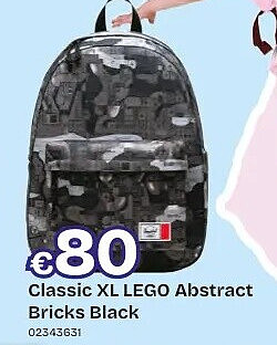 Classic XL LEGO Abstract Bricks Black