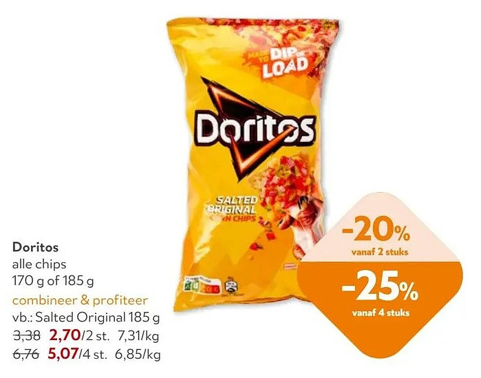 Doritos Salted Original 185 g