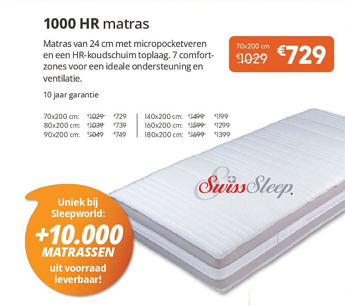 1000 HR matras