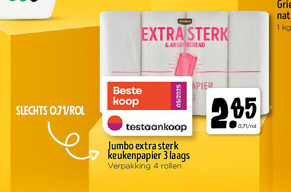 Jumbo extra sterk keukenpapier 3 laags
