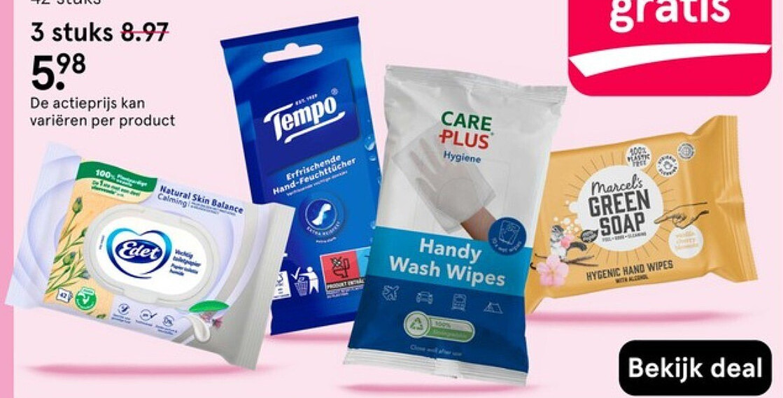 Edet Natural Skin Balance vochtig toiletpapier 42 stuks