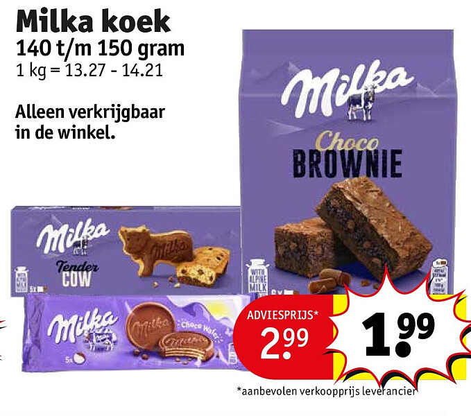 Milka koek