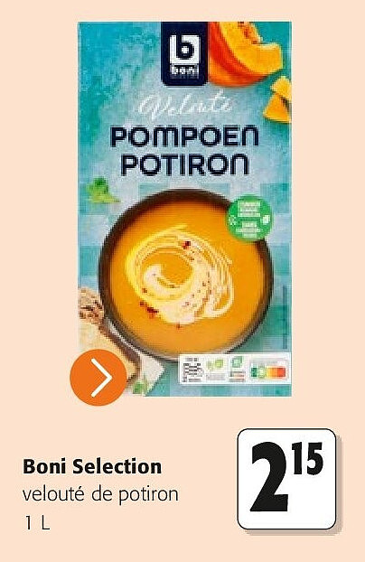 Boni Selection velouté de potiron 1 L