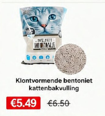 Klontvormende bentoniet kattenbakvulling
