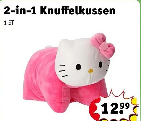 2-in-1 Knuffelkussen
