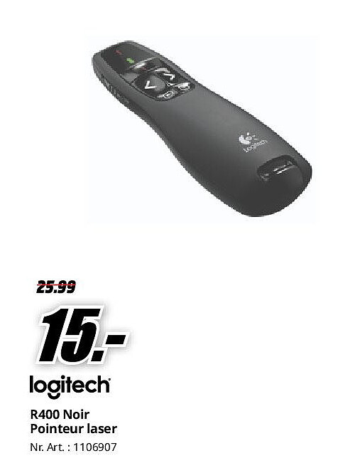 R400 Noir Pointeur laser