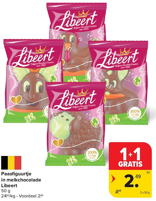 Paasfi guurtje in melkchocolade Libeert