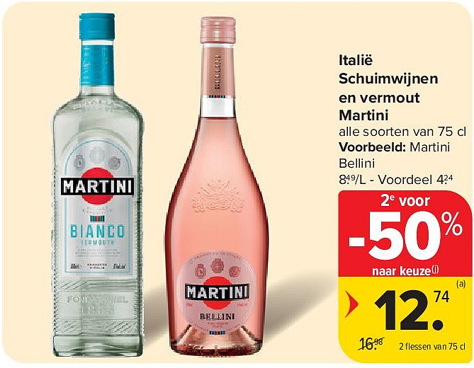 Italië Schuimwijnen en vermout Martini