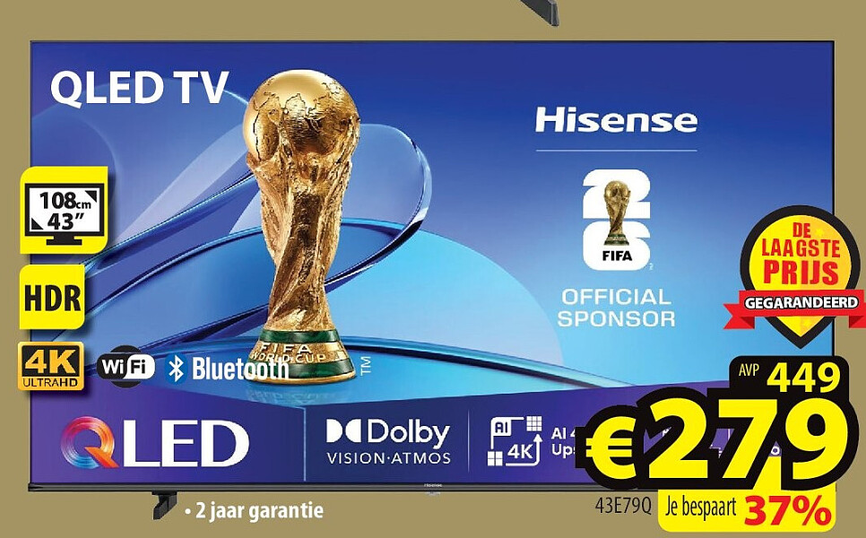 Hisense 43 inch QLED TV
