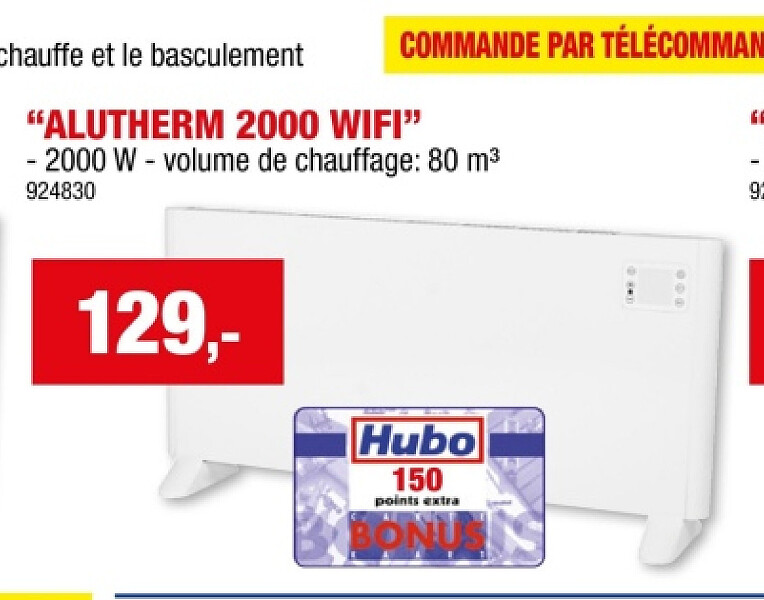 CONVECTEUR "ALUTHERM 2000 WIFI"