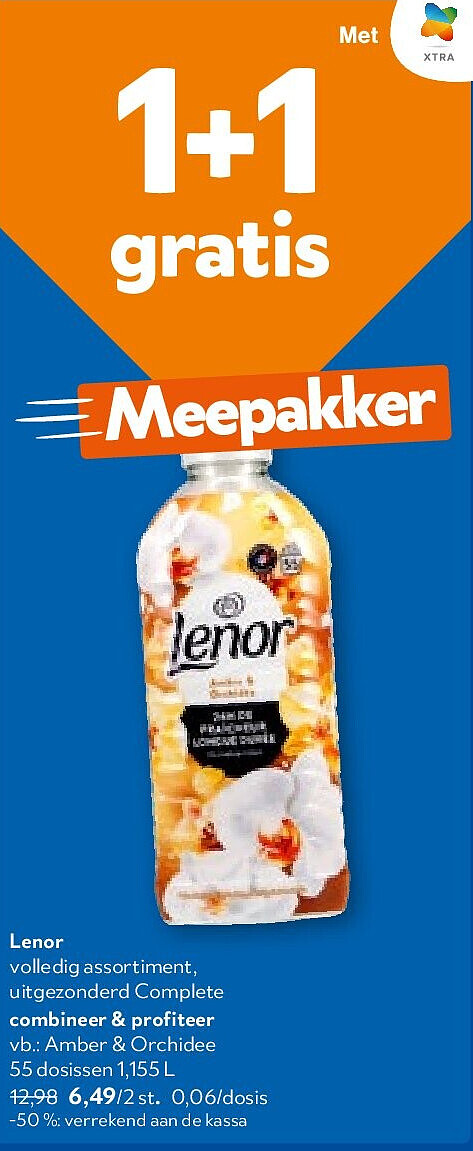 Lenor Amber & Orchidee 55 dosissen 1,155 L