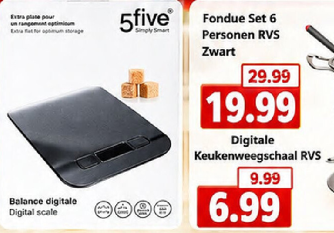 Digitale Keukenweegschaal RVS
