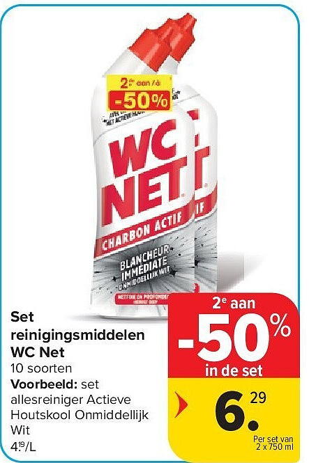 Set reinigingsmiddelen WC Net