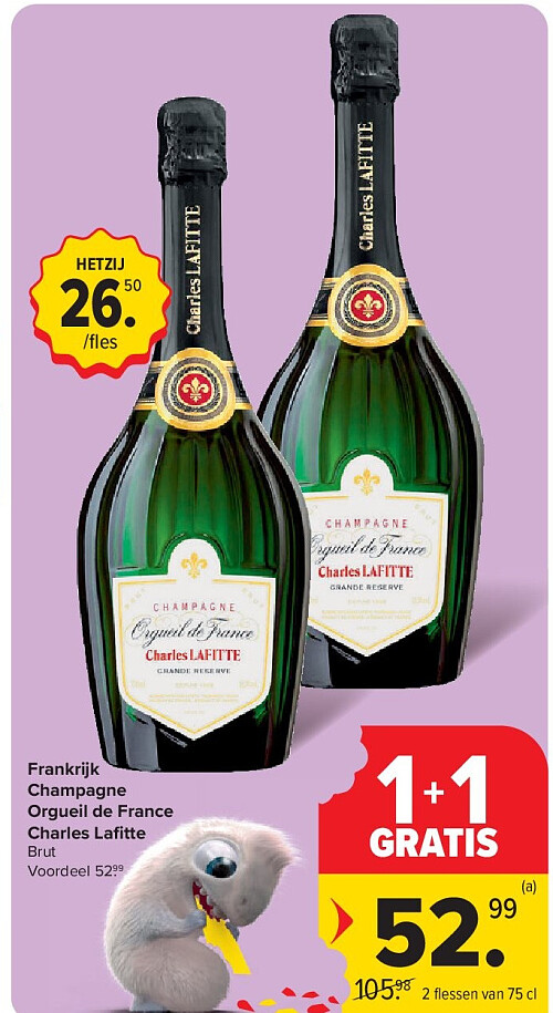 Frankrijk Champagne Orgueil de France Charles Lafi tte