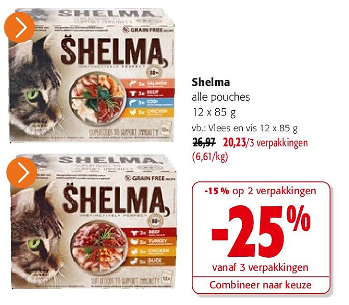 Shelma Vlees en vis 12 x 85 g
