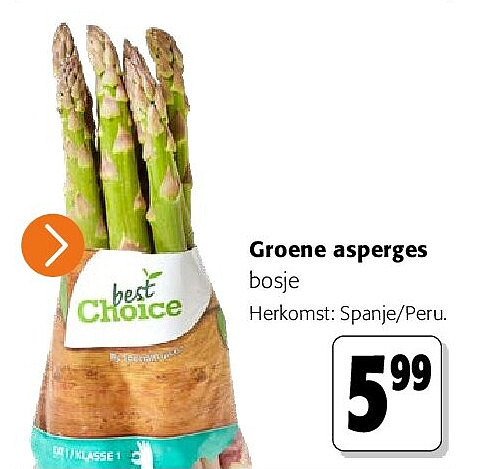 Groene asperges