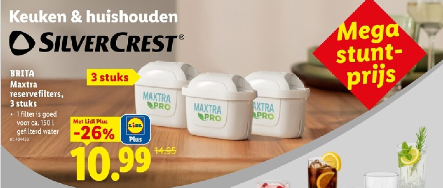 BRITA 3 stuks Maxtra reservefilters, 3 stuks