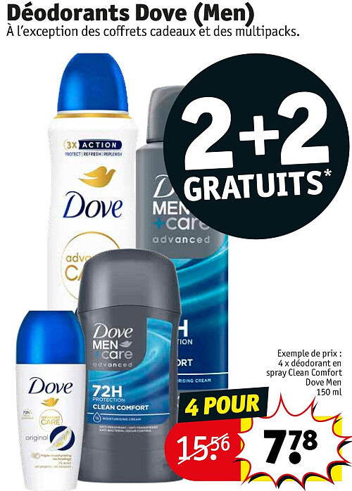 Déodorants Dove (Men) 4 POUR