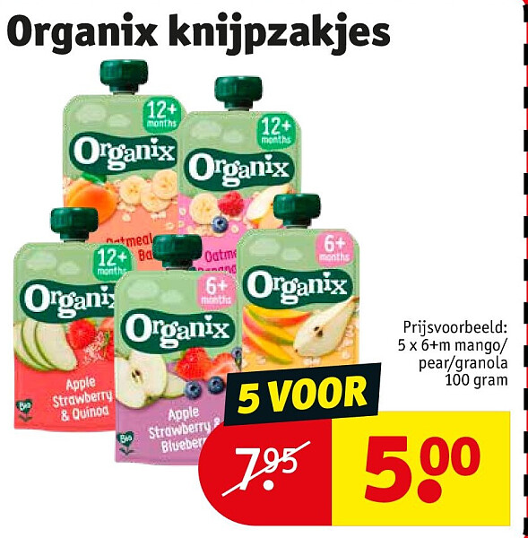 Organix knijpzakjes