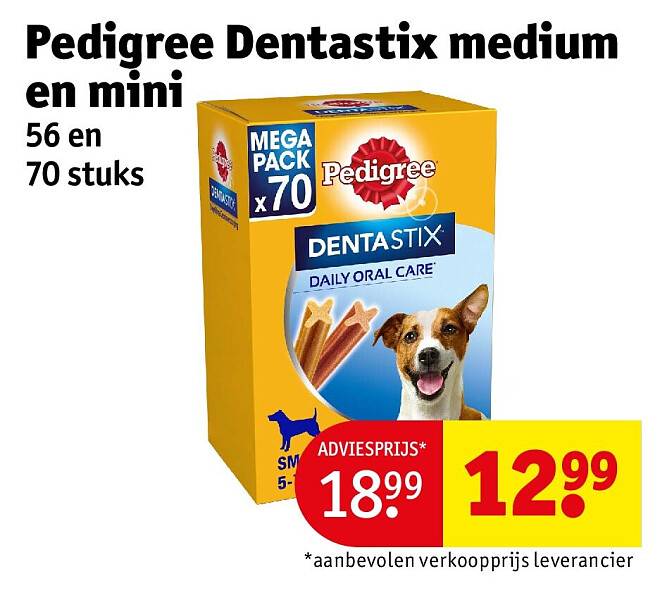 Pedigree Dentastix medium en mini