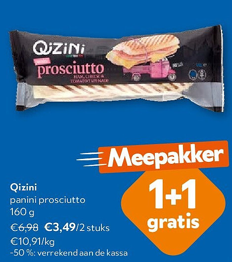 Qizini panini prosciutto 160 g
