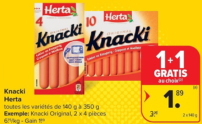 Knacki Herta 2 x 140 g