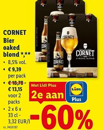 CORNET Bier oaked blond