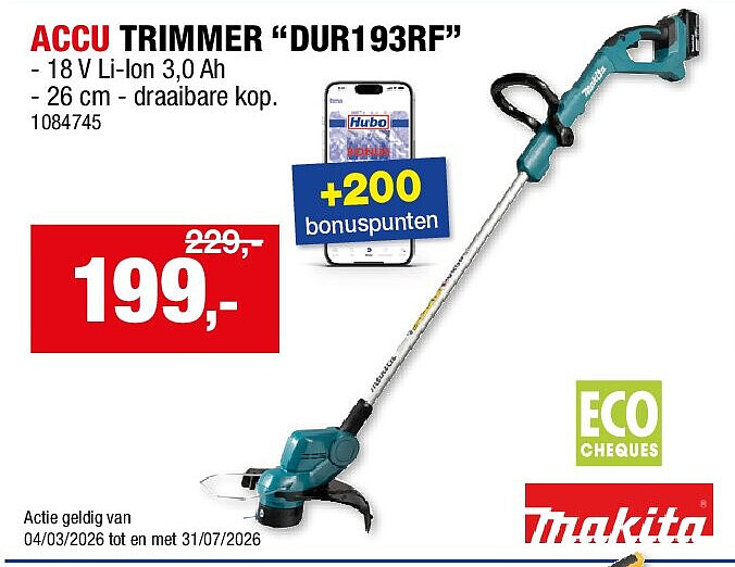ACCU TRIMMER “DUR193RF”