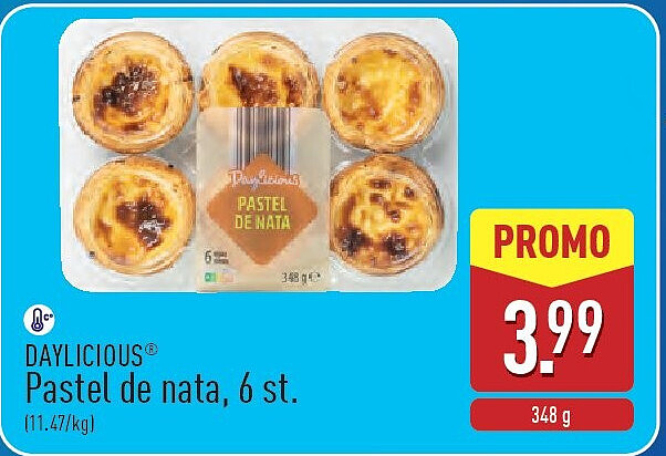Pastel de nata, 6st.