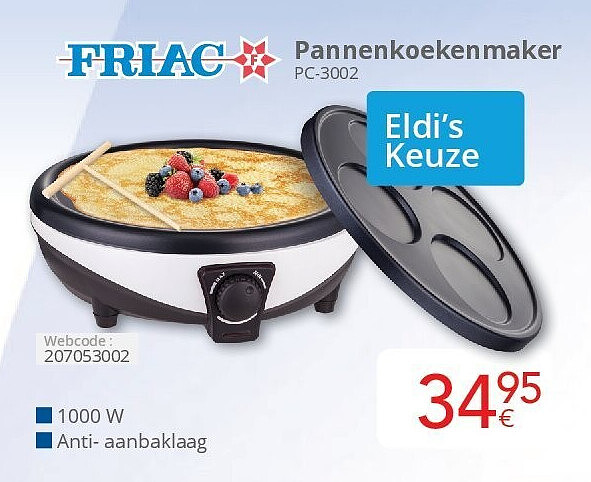 Friac Pannenkoekenmaker PC-3002