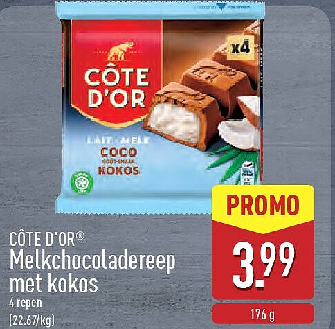 Melkchocoladereep met kokos