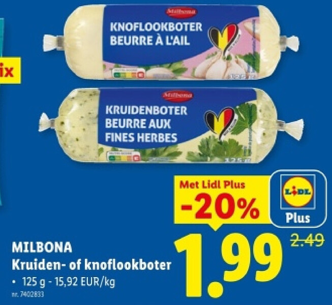 Kruiden- of knoflookboter