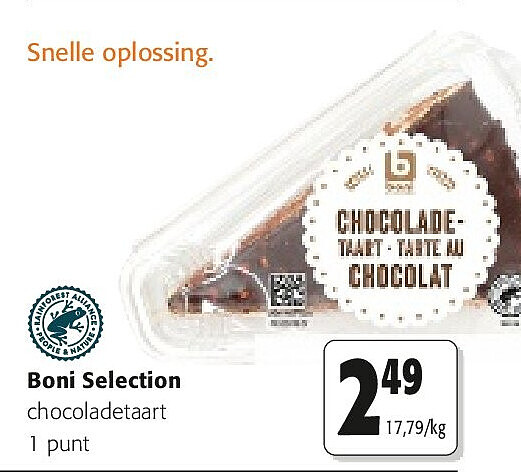 Boni Selection chocoladetaart 1 punt