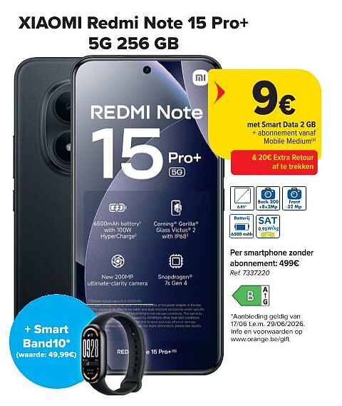 XIAOMI Redmi Note 15 Pro+ 5G 256 GB