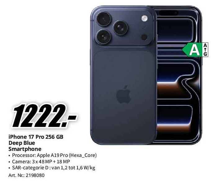 iPhone 17 Pro 256 GB Deep Blue Smartphone