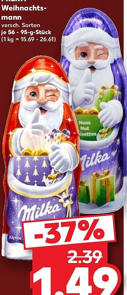 MILKA Weihnachtsmann