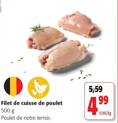 Filet de cuisse de poulet 500